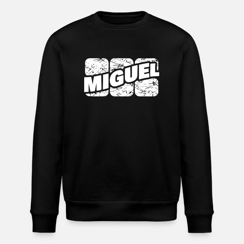 Gift for Miguel - Stanley/Stella ROLLER Unisex Organic Sweatshirt - black