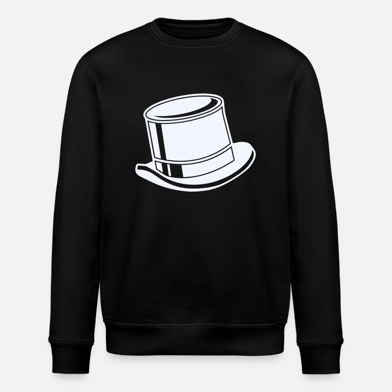 Top Hat - Stanley/Stella ROLLER Unisex Organic Sweatshirt - black
