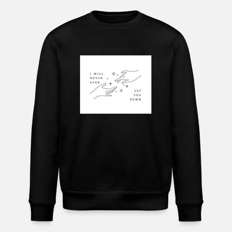 never ever - Stanley/Stella ROLLER Unisex Organic Sweatshirt - black