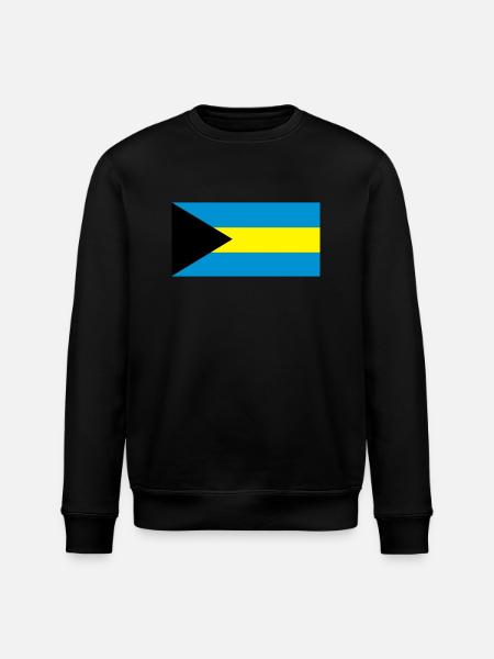 Bahamas Flagge - Stanley/Stella Unisex Bio-Sweatshirt ROLLER - Schwarz