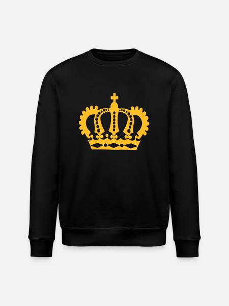 Crown Winner King Queen Princess - Stanley/Stella ROLLER Unisex Organic Sweatshirt - black