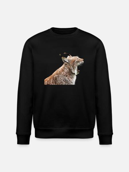 linx luchs cat cat - Stanley/Stella ROLLER Unisex Organic Sweatshirt - black