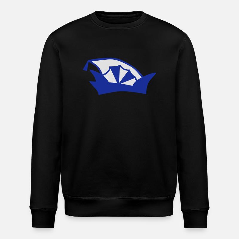 Fool's cap carnival - Stanley/Stella ROLLER Unisex Organic Sweatshirt - black