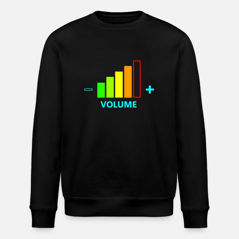 VOLUME UP MEN - Stanley/Stella ROLLER Unisex Organic Sweatshirt - black