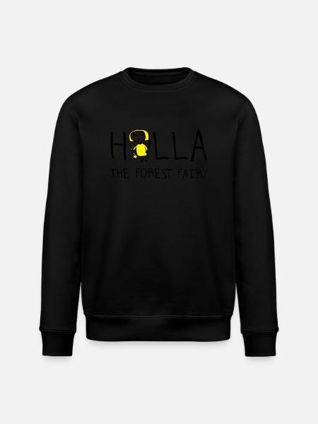 holla_the_forest_fairy_052012a_2c - Stanley/Stella ROLLER Unisex Organic Sweatshirt - black