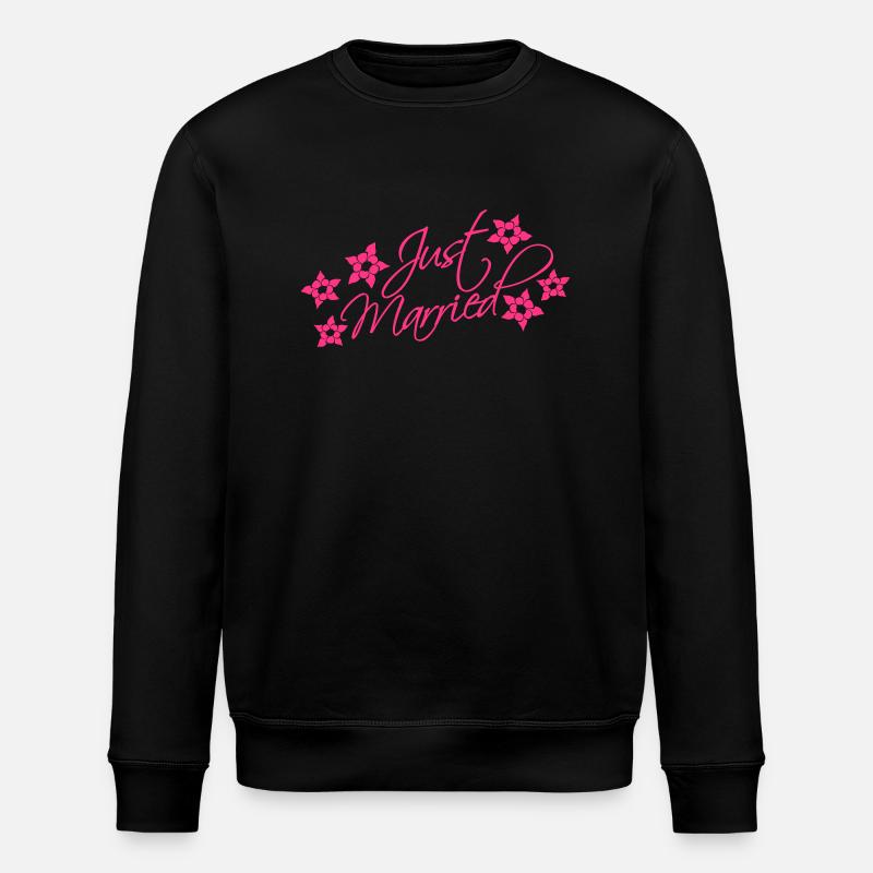 Just Married - Stanley/Stella Unisex Bio-Sweatshirt ROLLER - Schwarz