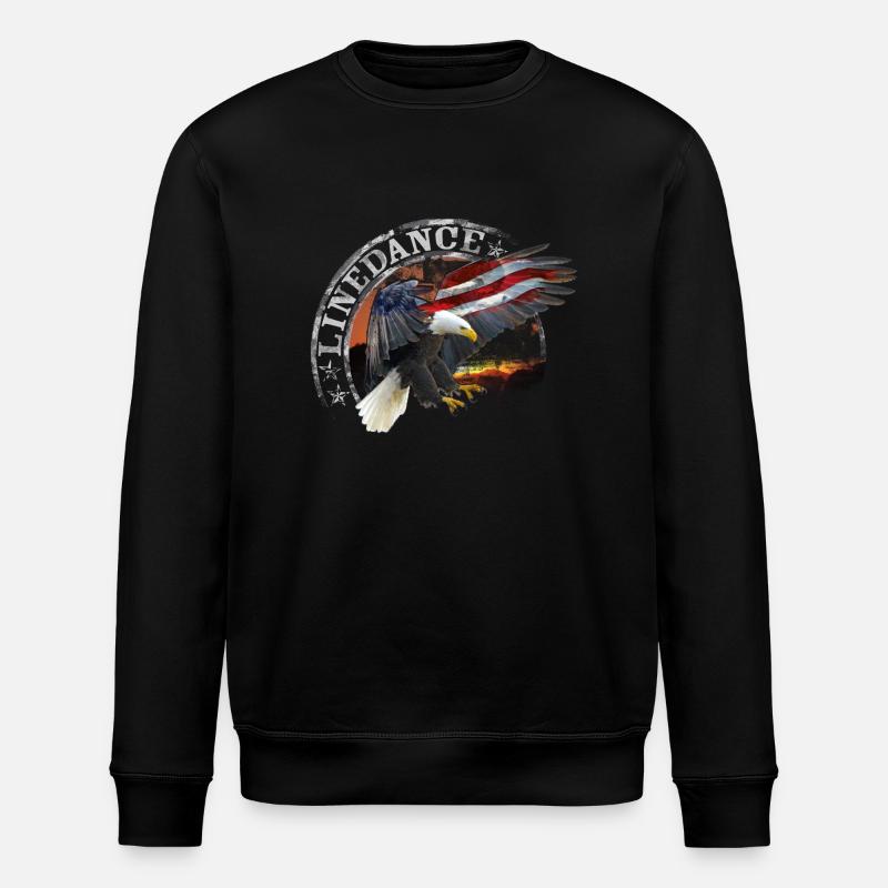 kl_linedance32 - Stanley/Stella Unisex Bio-Sweatshirt ROLLER - Schwarz