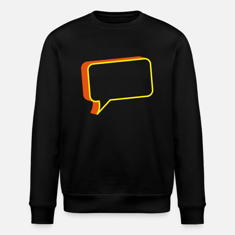 chat box - Stanley/Stella ROLLER Unisex Organic Sweatshirt - black