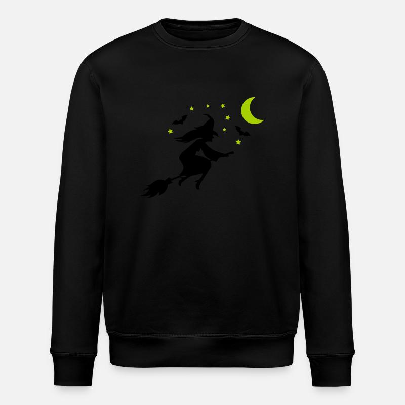 hexe silhouette - Stanley/Stella Unisex Bio-Sweatshirt ROLLER - Schwarz