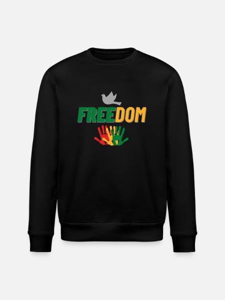 Freedom - Stanley/Stella ROLLER Unisex Organic Sweatshirt - black
