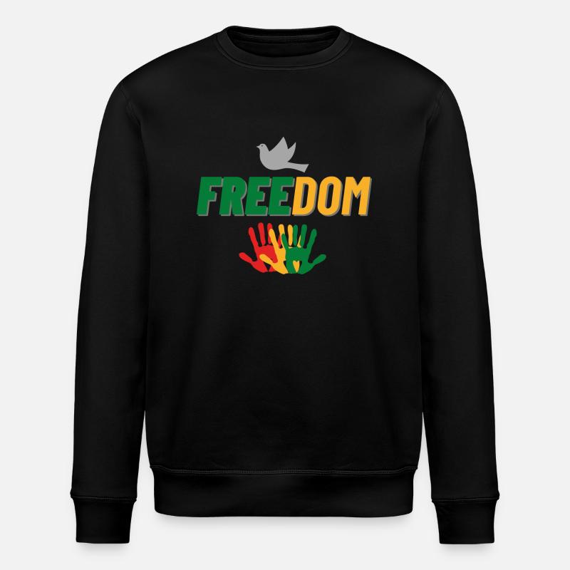 Freedom - Stanley/Stella Unisex Bio-Sweatshirt ROLLER - Schwarz