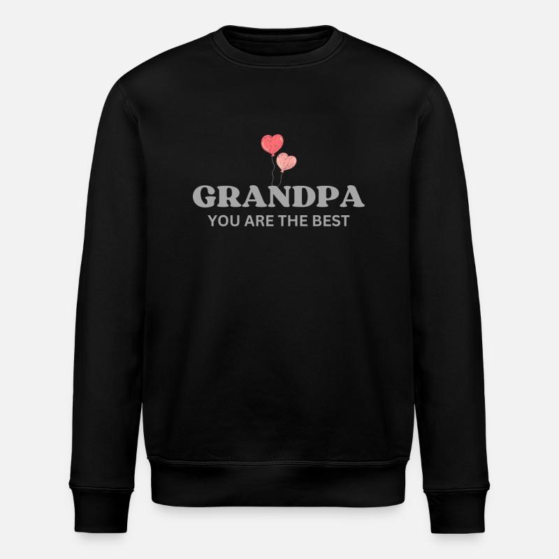 Grand-père, tu es le meilleur - Sweat bio ROLLER Stanley/Stella Unisexe - noir