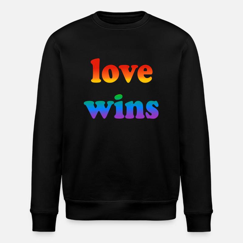 L’amour gagne - Sweat bio ROLLER Stanley/Stella Unisexe - noir