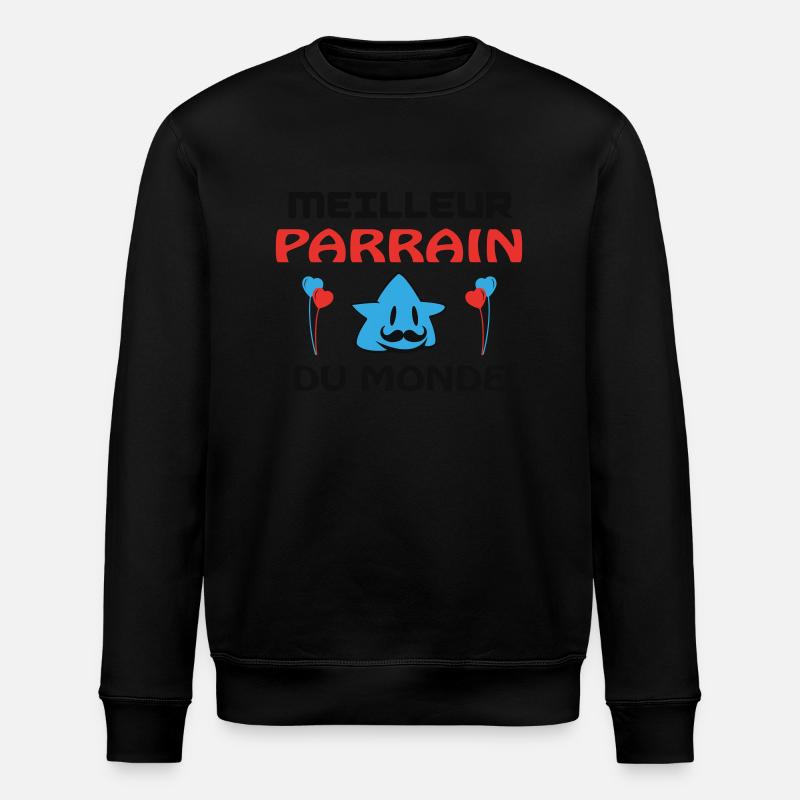 DER BESTE PATE DER WELT - Stanley/Stella Unisex Bio-Sweatshirt ROLLER - Schwarz