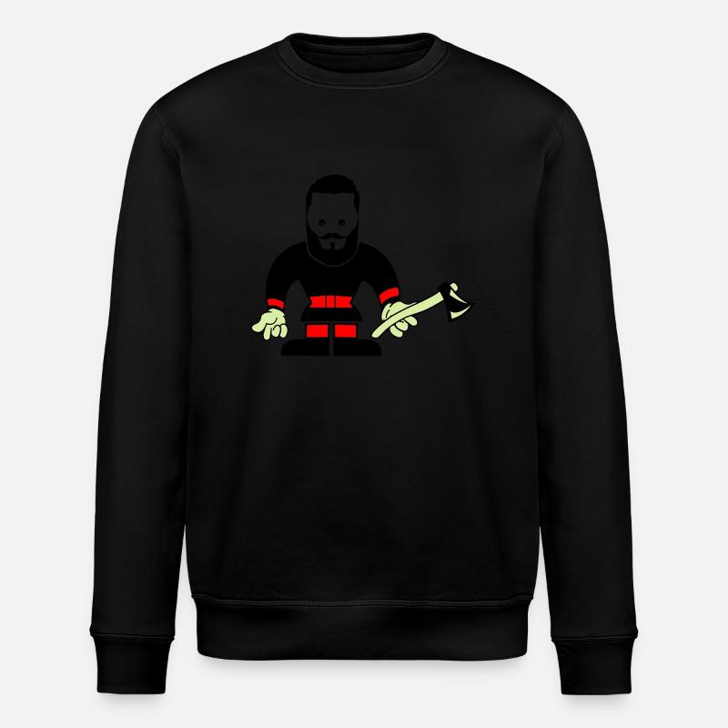 Lumberjack Holzfäller - Stanley/Stella Unisex Bio-Sweatshirt ROLLER - Schwarz