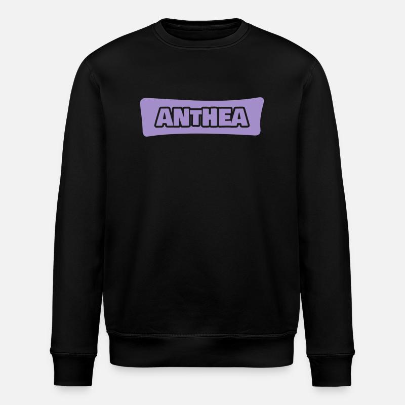 First name Anthea - Stanley/Stella ROLLER Unisex Organic Sweatshirt - black