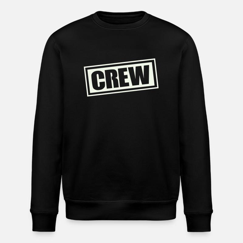 crew - Stanley/Stella ROLLER Unisex Organic Sweatshirt - black