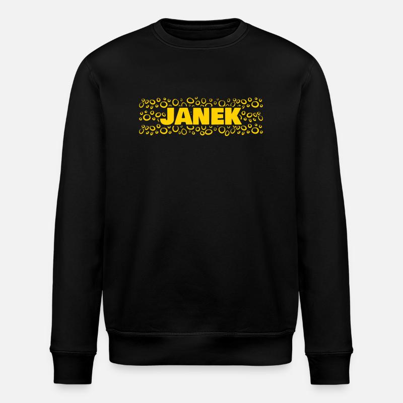 Vorname Janek - Stanley/Stella Unisex Bio-Sweatshirt ROLLER - Schwarz