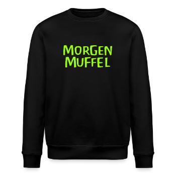 Morgenmuffel - Stanley/Stella Unisex Bio-Sweatshirt ROLLER - Schwarz - Vorne - Nik (191cm)