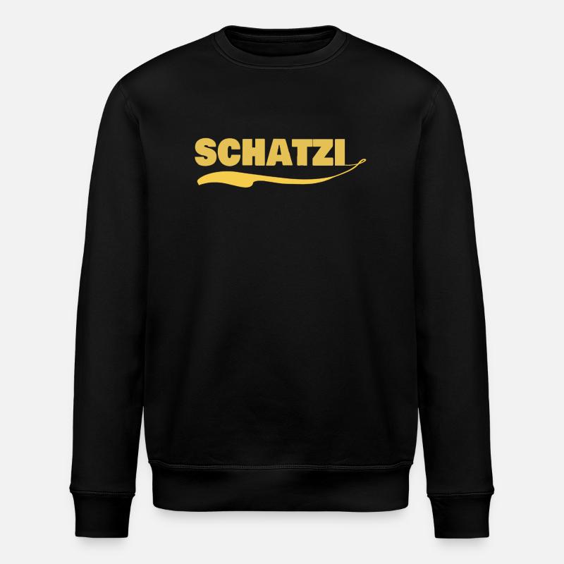 Geschenk für schatzi - Stanley/Stella Unisex Bio-Sweatshirt ROLLER - Schwarz