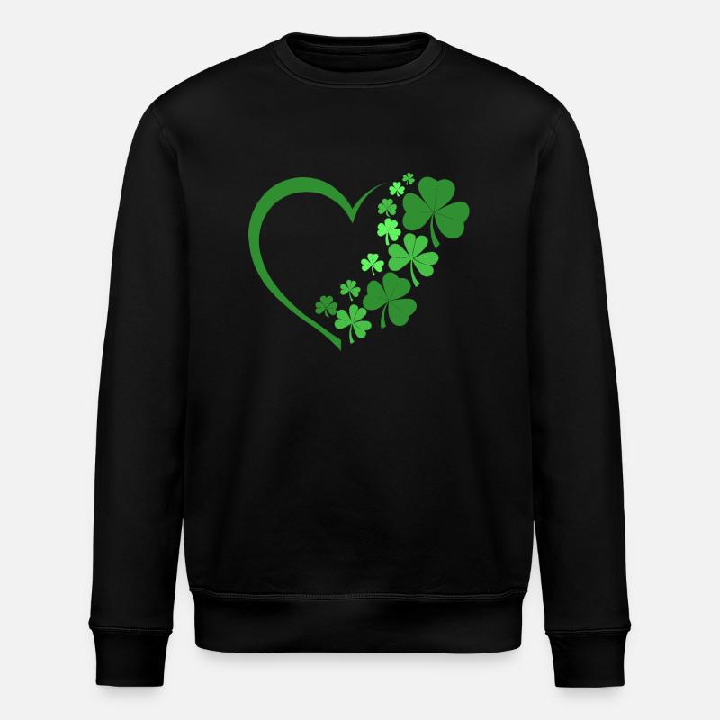 Glücksherz - Stanley/Stella Unisex Bio-Sweatshirt ROLLER - Schwarz