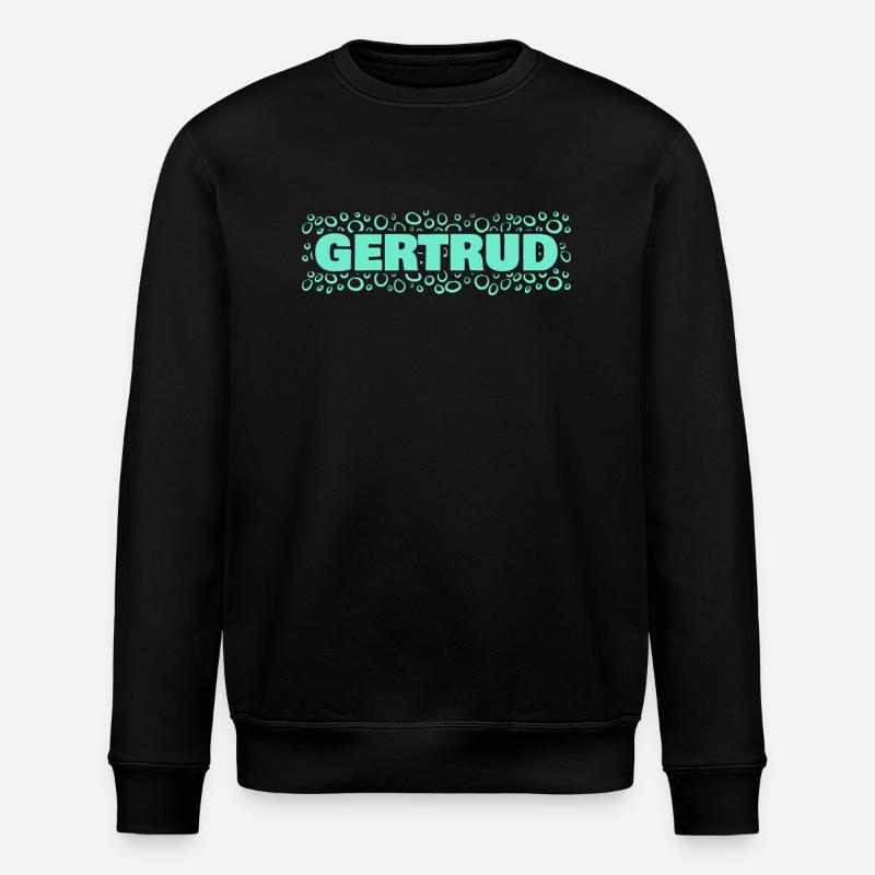 Gift for Gertrud - Stanley/Stella ROLLER Unisex Organic Sweatshirt - black