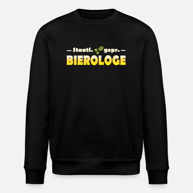 Bier Wissenschaft Alkohol - Stanley/Stella Unisex Bio-Sweatshirt ROLLER - Schwarz