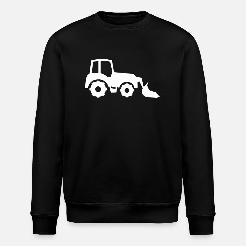 excavator - Stanley/Stella ROLLER Unisex Organic Sweatshirt - black