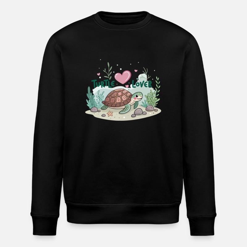 Turtle lovers - Stanley/Stella ROLLER Unisex Organic Sweatshirt - black