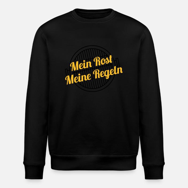 Mein Rost / Meine Regeln - Stanley/Stella Unisex Bio-Sweatshirt ROLLER - Schwarz