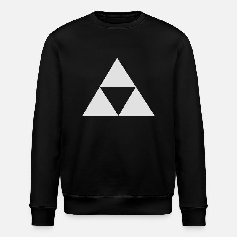Weiß Triforce - Stanley/Stella Unisex Bio-Sweatshirt ROLLER - Schwarz