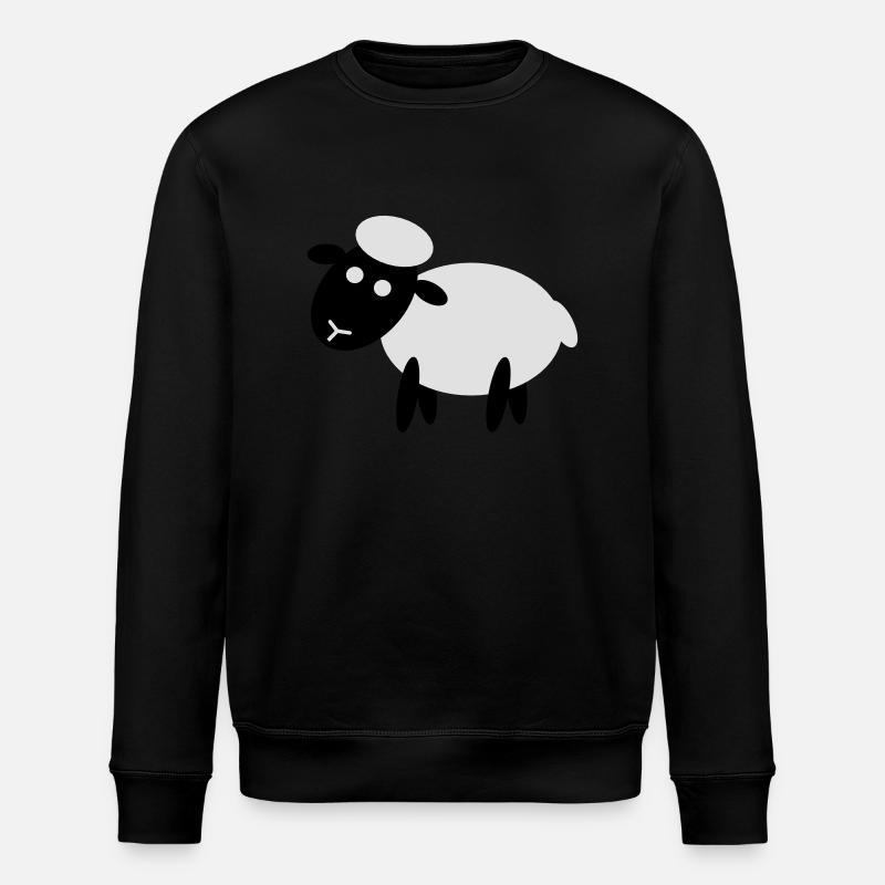 Comic Schaf - Stanley/Stella Unisex Bio-Sweatshirt ROLLER - Schwarz