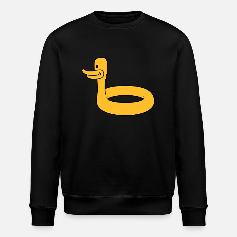 Duck Swimming Ring - Stanley/Stella Unisex Bio-Sweatshirt ROLLER - Schwarz