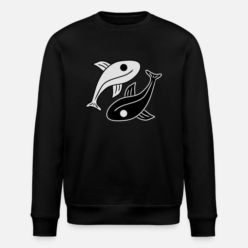 Yin Yang Fishs - Sweat bio ROLLER Stanley/Stella Unisexe - noir