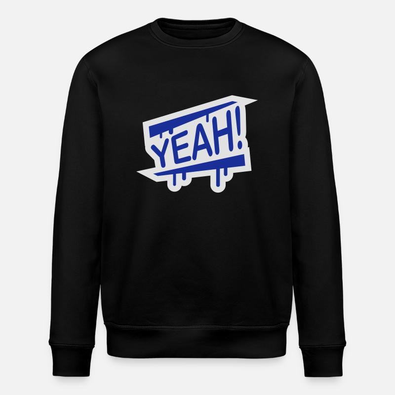 yeah_1f2 - Stanley/Stella ROLLER Unisex Organic Sweatshirt - black