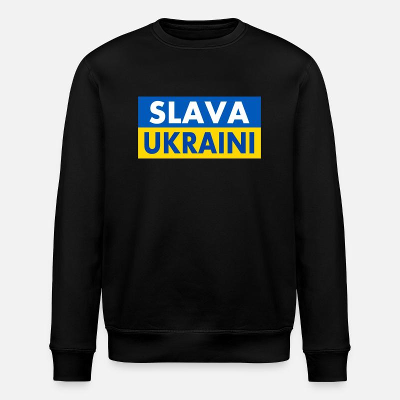 Slava ukraini - Sweat bio ROLLER Stanley/Stella Unisexe - noir