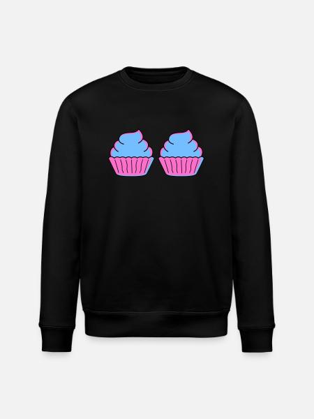 Cupcake 2 - Stanley/Stella ROLLER Unisex Organic Sweatshirt - black