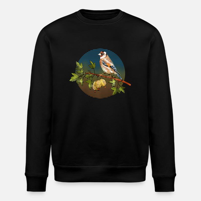 Bunter Vogel - Stanley/Stella Unisex Bio-Sweatshirt ROLLER - Schwarz