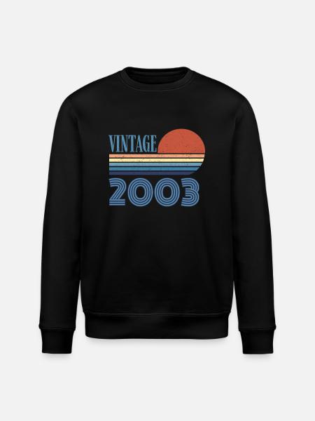 Jahrgang 2003 - Stanley/Stella Unisex Bio-Sweatshirt ROLLER - Schwarz