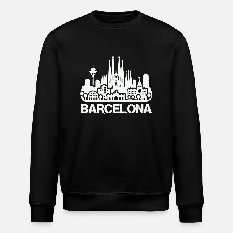Horizon de Barcelone - Sweat bio ROLLER Stanley/Stella Unisexe - noir