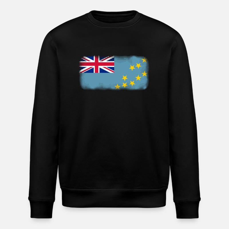 Tuvalu Tuvalu - Stanley/Stella ROLLER Unisex Organic Sweatshirt - black