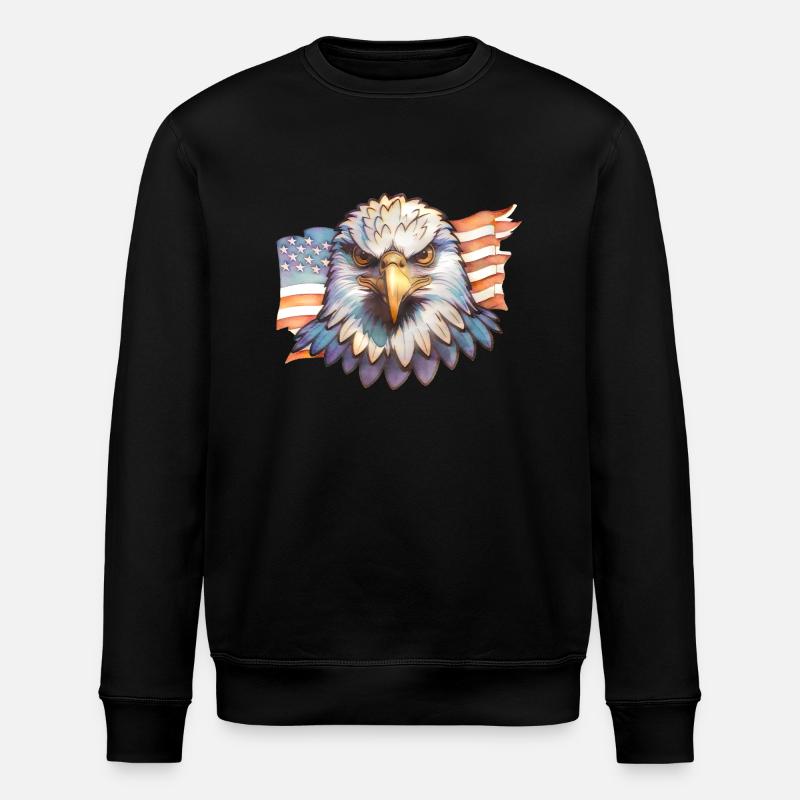 Adler - Stanley/Stella Unisex Bio-Sweatshirt ROLLER - Schwarz