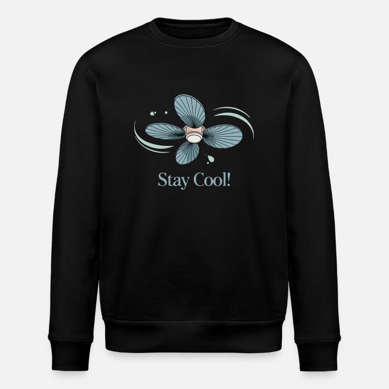 DECKENVENTILATOREN BLEIBEN KÜHL - Stanley/Stella Unisex Bio-Sweatshirt ROLLER - Schwarz