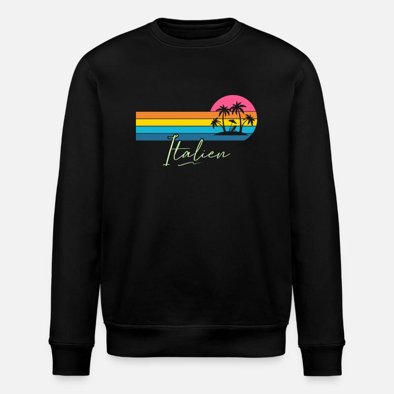 Italien - Stanley/Stella Unisex Bio-Sweatshirt ROLLER - Schwarz
