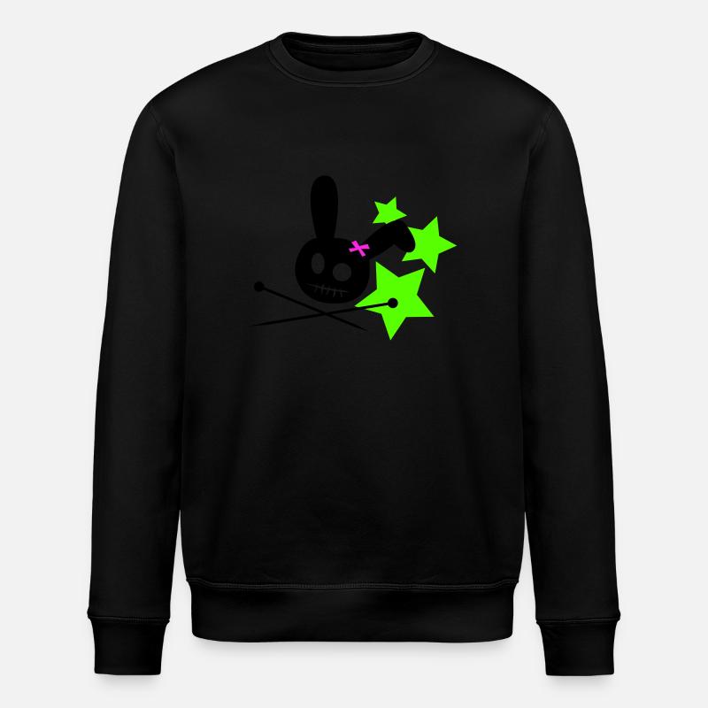 Voodoo Bunny Stars - Sweat bio ROLLER Stanley/Stella Unisexe - noir