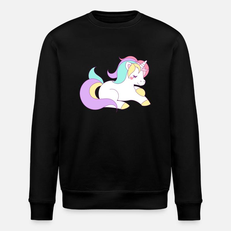 Licorne mignon - Sweat bio ROLLER Stanley/Stella Unisexe - noir
