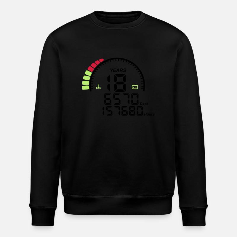 compteur anniversaire years ans 18 - Sweat bio ROLLER Stanley/Stella Unisexe - noir