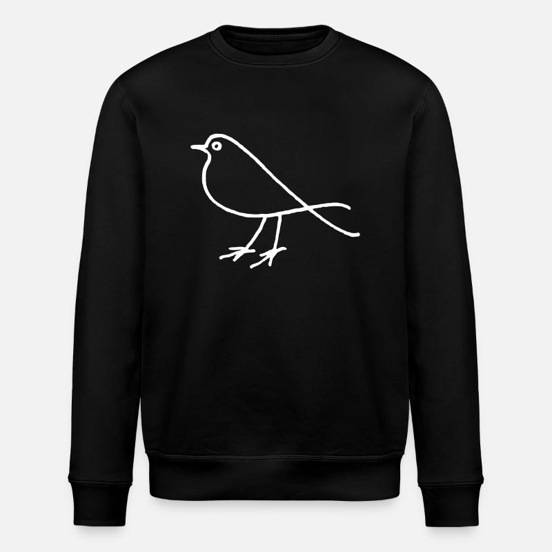 bird - Stanley/Stella ROLLER Unisex Organic Sweatshirt - black