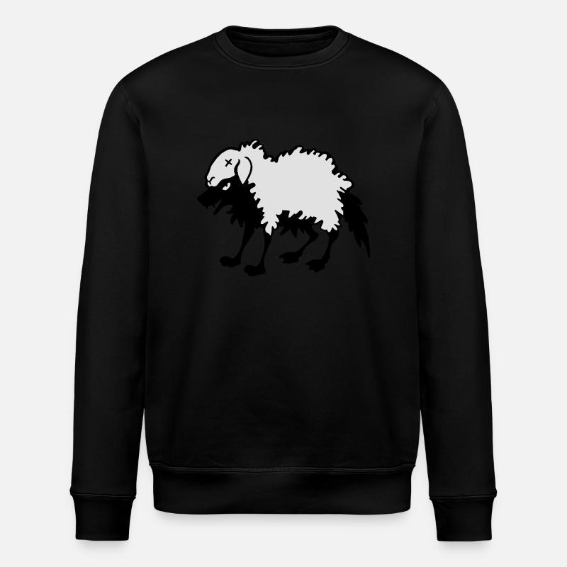 Wolf in Sheep's Clothing - Stanley/Stella ROLLER Unisex Organic Sweatshirt - black