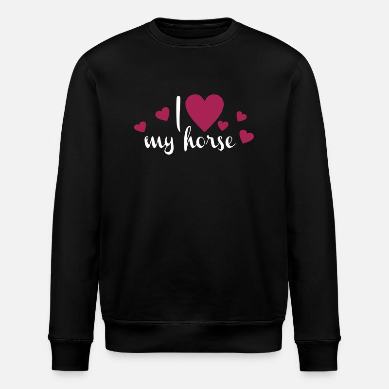 J’aime mon cheval - Sweat bio ROLLER Stanley/Stella Unisexe - noir